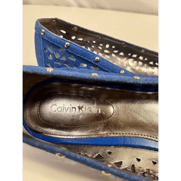 Calvin Klein Womens Breeze Blue Slip On Ballet Flats Loafers Shoes Size US 8 - Picture 5 of 6